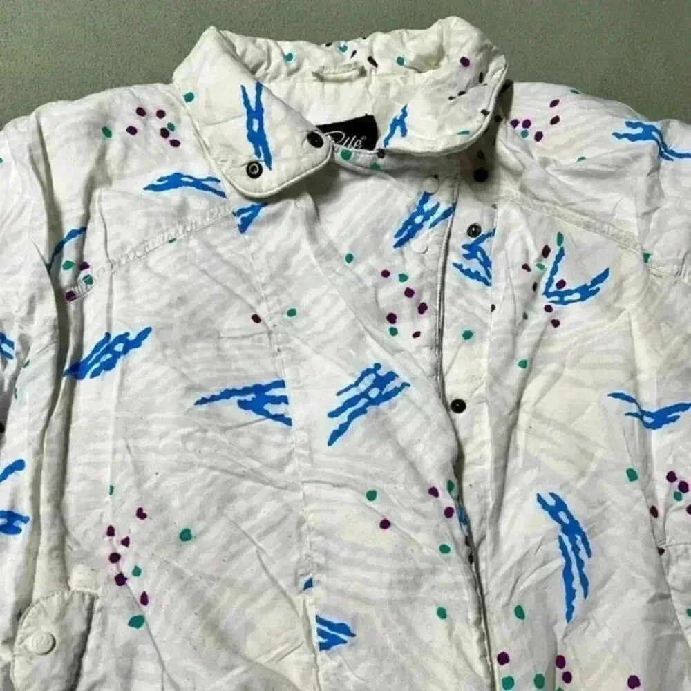 Roffe Vintage Women’s Ski Snow Jacket Full Zip & Snap